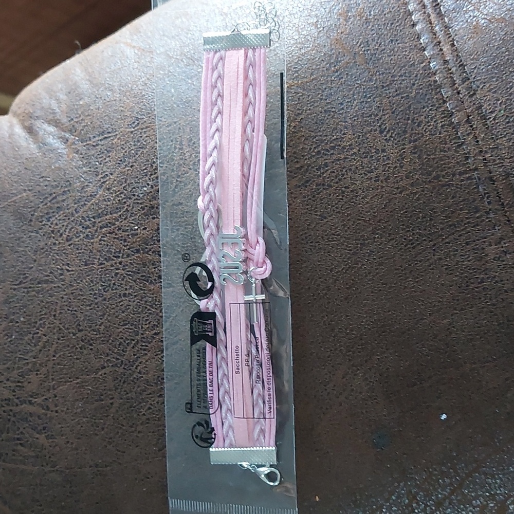 Pink Jesus bracelet - Picture 2 of 2